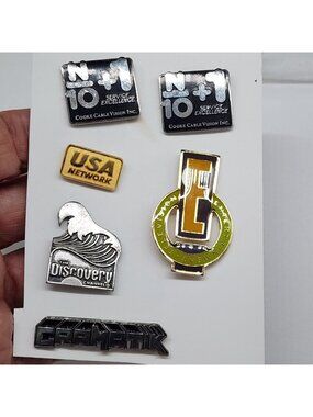 Vintage Lapel Pins Featuring TV Networks & Logos USA Networks